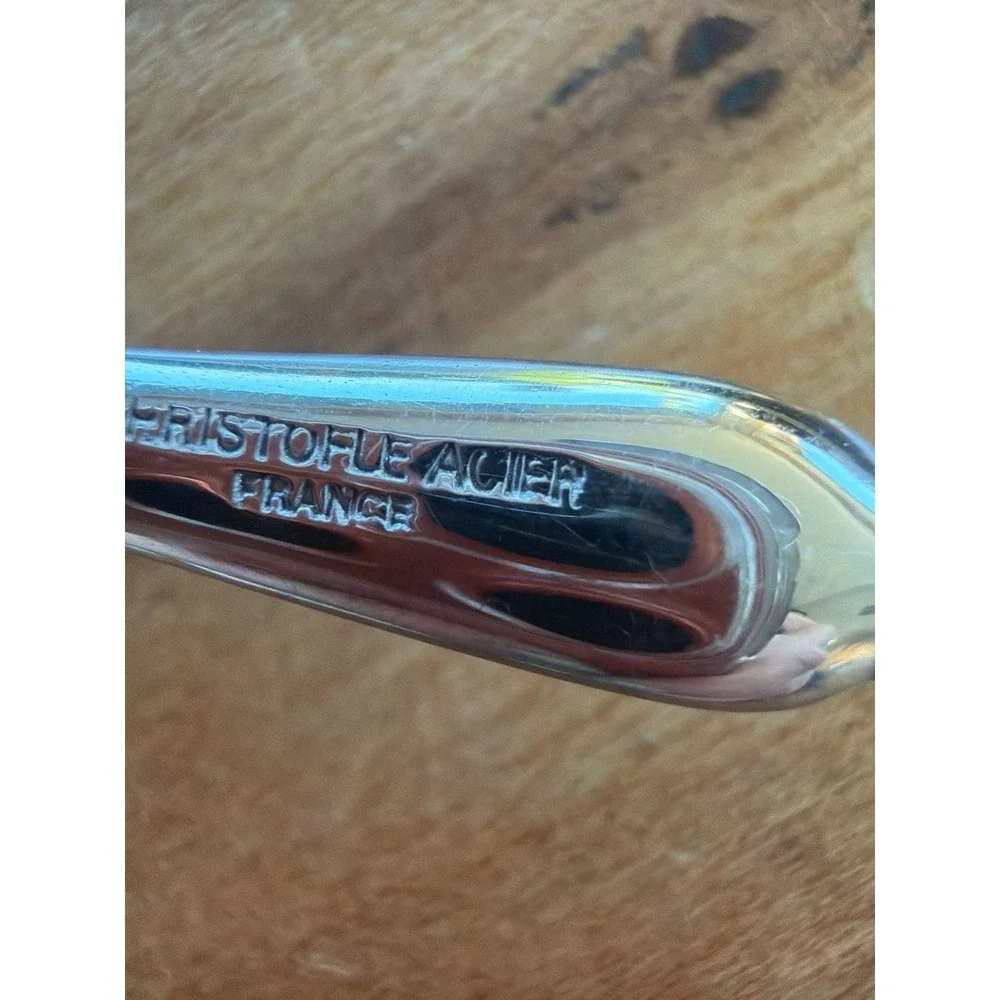 Christofle France Acier Albi Stainless Steel Serving Fork‎